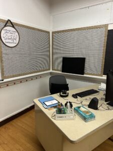 Telehealth Access Point (TAP) private room at Wilson Creek School District.