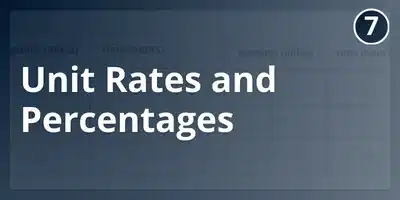 Unit rates and percentages
