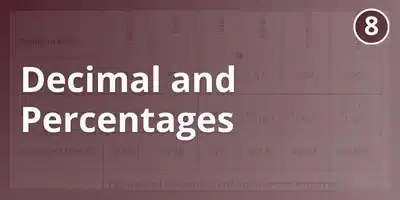 Decimal and percentages