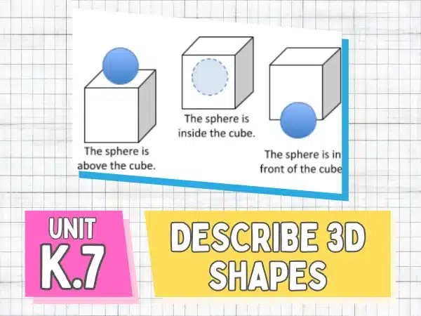 Unit K.7 Describe 3D Shapes