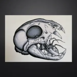 Digital Media – Cat Skull and Spider Friends