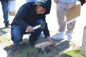 Students at the STEM in the Field event
